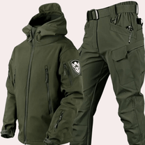 Tactical Outdoor Set For Men With Adjustable Hood And Multiple Pockets