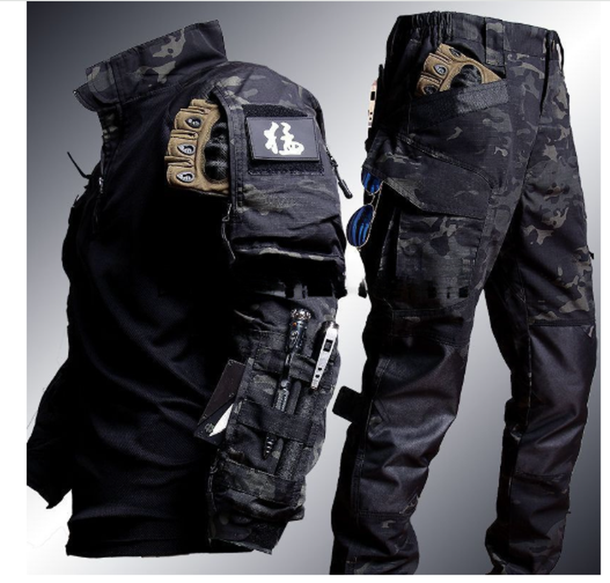 Black Camouflage / XXXL