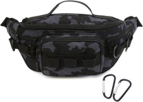 Tactical Waist Bag With Molle System And Six Pockets