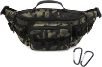Tactical Waist Bag With Molle System And Six Pockets