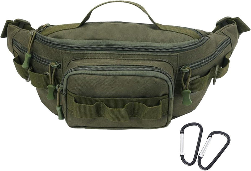 Tactical Waist Bag With Molle System And Six Pockets