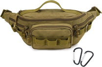 Tactical Waist Bag With Molle System And Six Pockets
