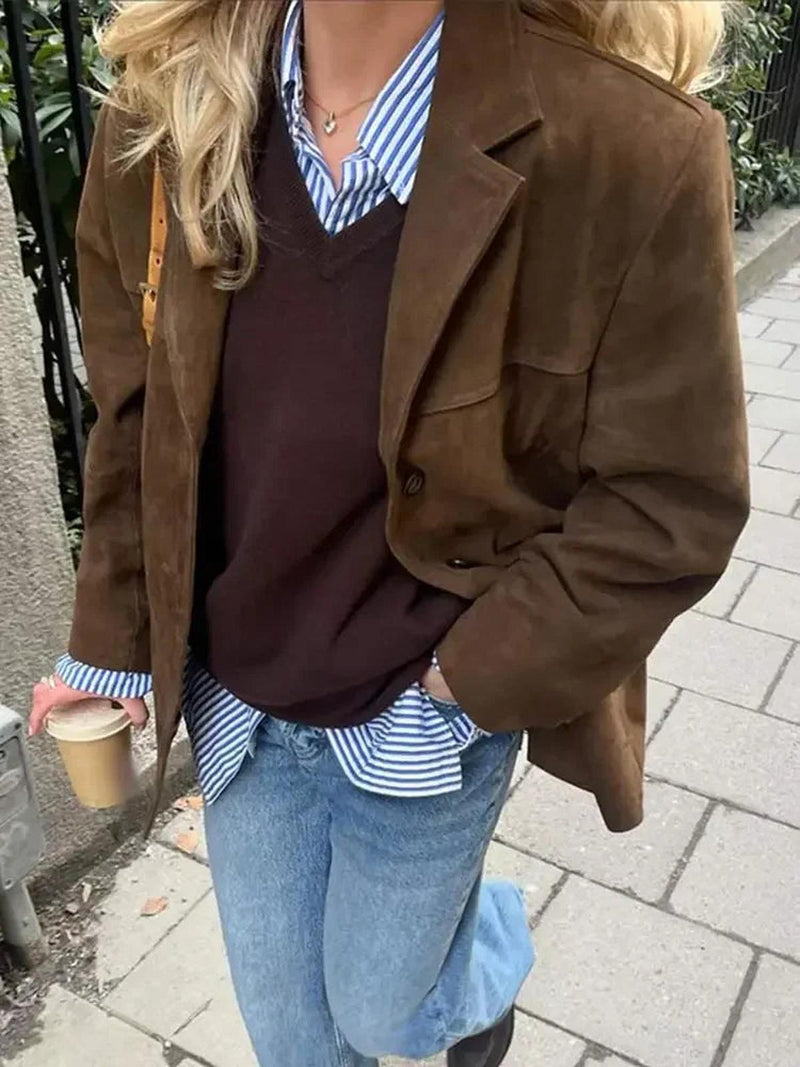 Tailored Autumn Jacket With Insulating Material For Women