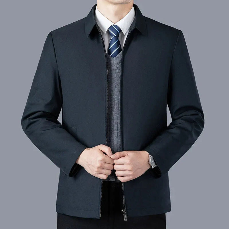Tailored Detachable Liner Jacket for Business Casual Wear