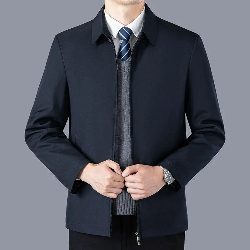 Tailored Detachable Liner Jacket for Business Casual Wear