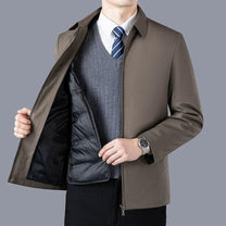 Tailored Detachable Liner Jacket for Business Casual Wear