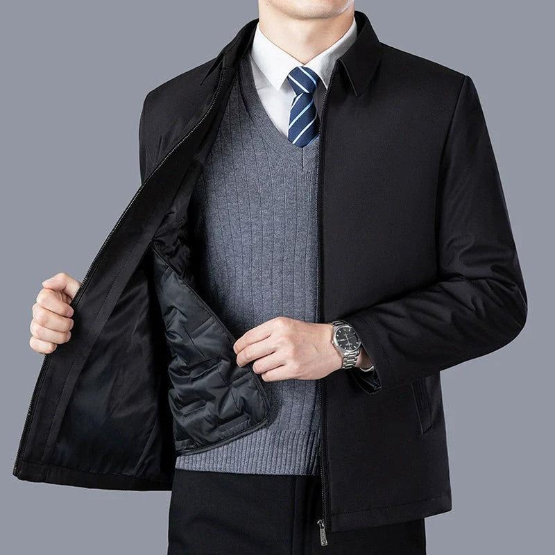 Tailored Detachable Liner Jacket for Business Casual Wear