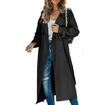 Tailored Double-Breasted Trench Coat For Women
