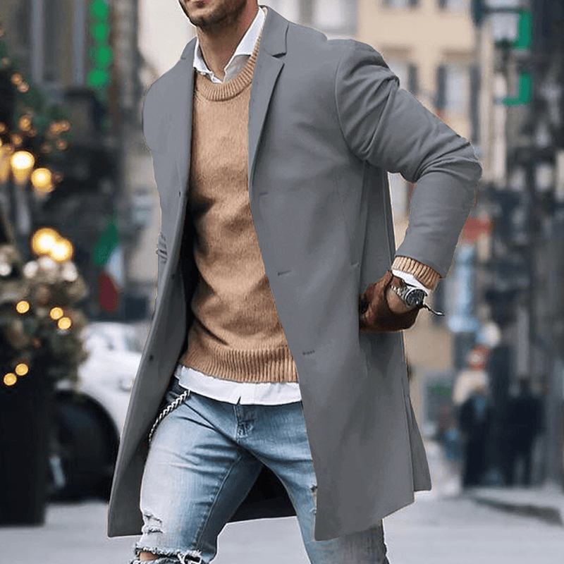 Tailored Fit Classic Trench Coat With Hidden Buttons