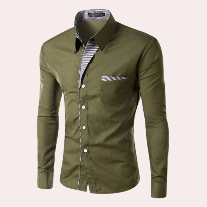 Tailored Long-Sleeve Shirt For Men