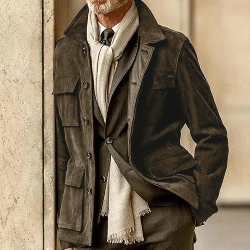 Tailored Soft Brushed Jacket With Structured Fit