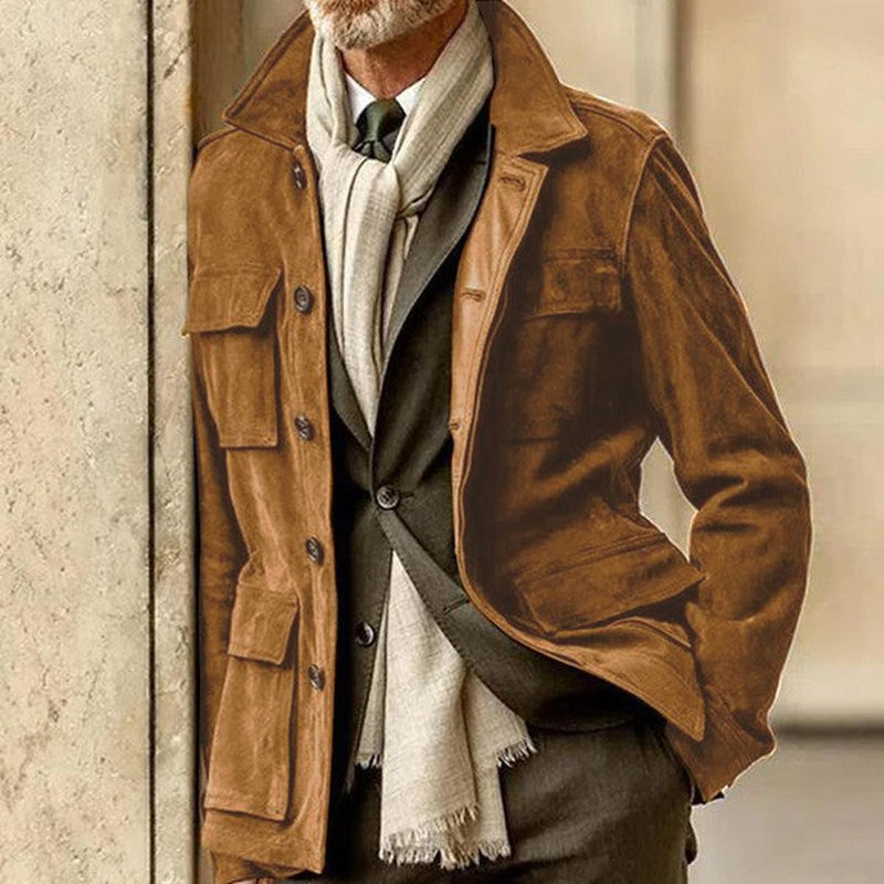 Tailored Soft Brushed Jacket With Structured Fit