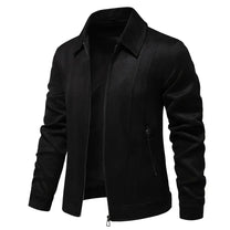 Tailored Wool Blend Zip Jacket for Men