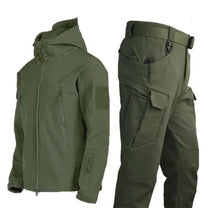 Technical Fit Hooded Jacket And Cargo Trousers Set