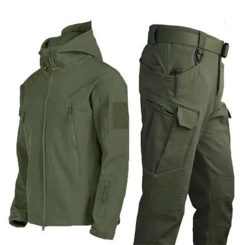 Technical Fit Hooded Jacket And Cargo Trousers Set