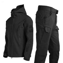 Technical Fit Hooded Jacket And Cargo Trousers Set