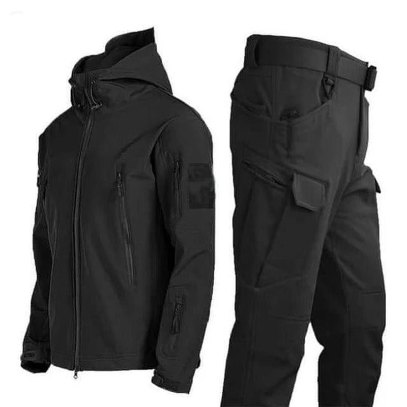 Technical Fit Hooded Jacket And Cargo Trousers Set