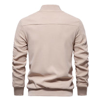 Textured Knit Slim Fit Bomber Jacket