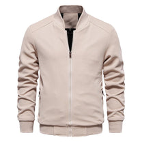 Textured Knit Slim Fit Bomber Jacket