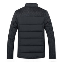 Textured Quilted Jacket With Plush Lining For Men