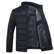 Textured Quilted Jacket With Plush Lining For Men