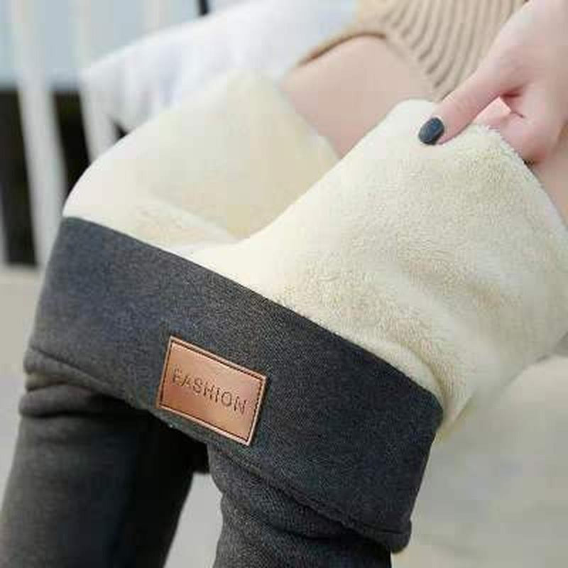 Thermal Fleece Lined High Waist Leggings for Women
