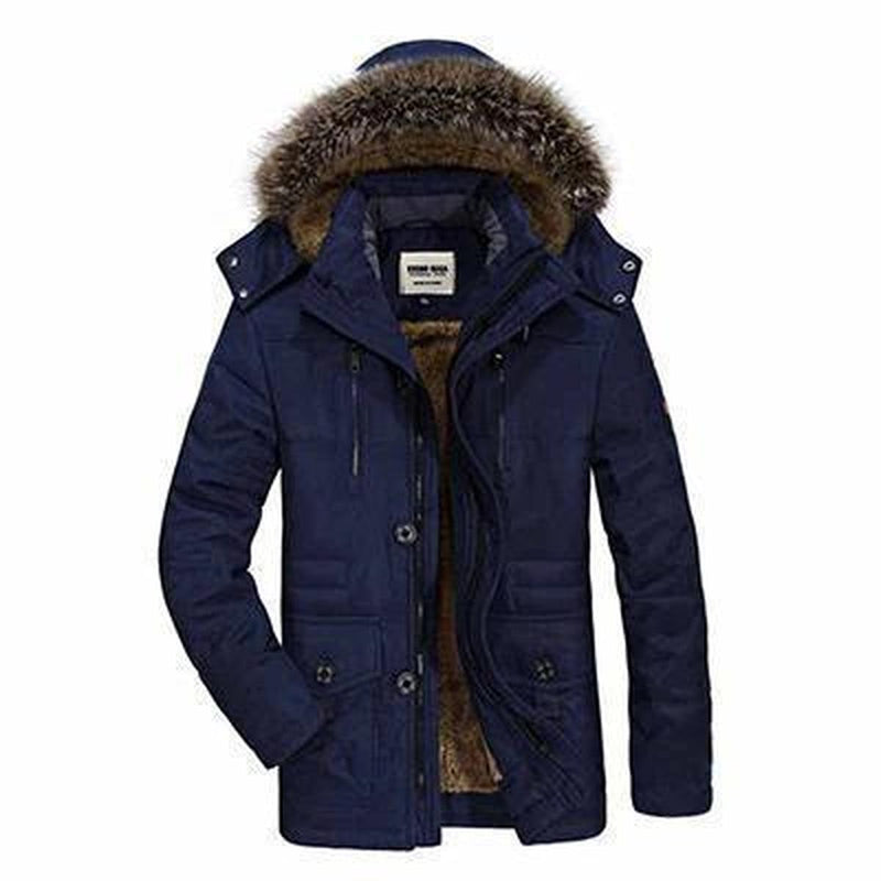 Thick Hooded Outdoor Coat for Men