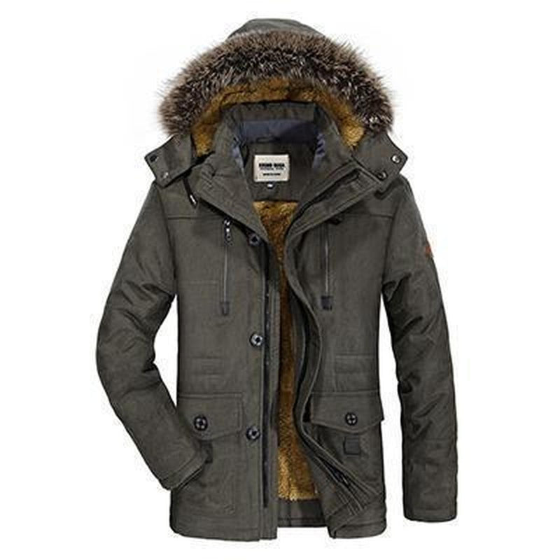 Thick Hooded Outdoor Coat for Men