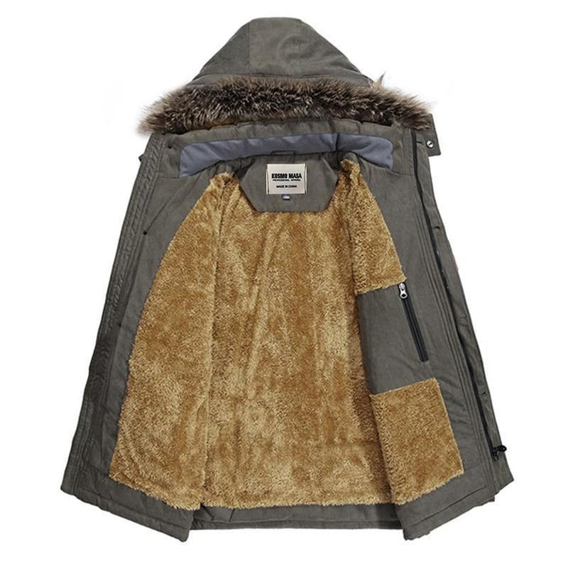 Thick Hooded Outdoor Coat for Men