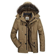 Thick Hooded Outdoor Coat for Men
