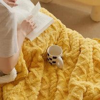 Thick Winter Wool Blanket Fleece Machine Washable