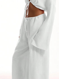 Tie- Front Beach Trousers