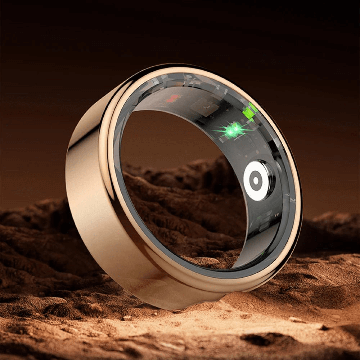 Titanium Health Tracker Ring With Advanced Monitoring