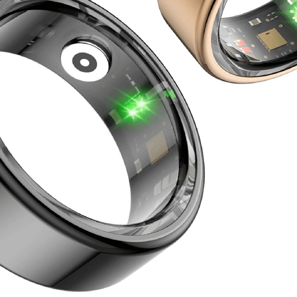 Titanium Health Tracker Ring With Advanced Monitoring