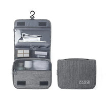 Travel Toiletry Bag With Hanging Hook And Water-Resistant Compartments