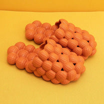 Trendy Bubble Slides With Elastic Band And Shock-Absorbing Sole