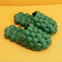 Trendy Bubble Slides With Elastic Band And Shock-Absorbing Sole
