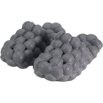 Trendy Bubble Slides With Elastic Band And Shock-Absorbing Sole