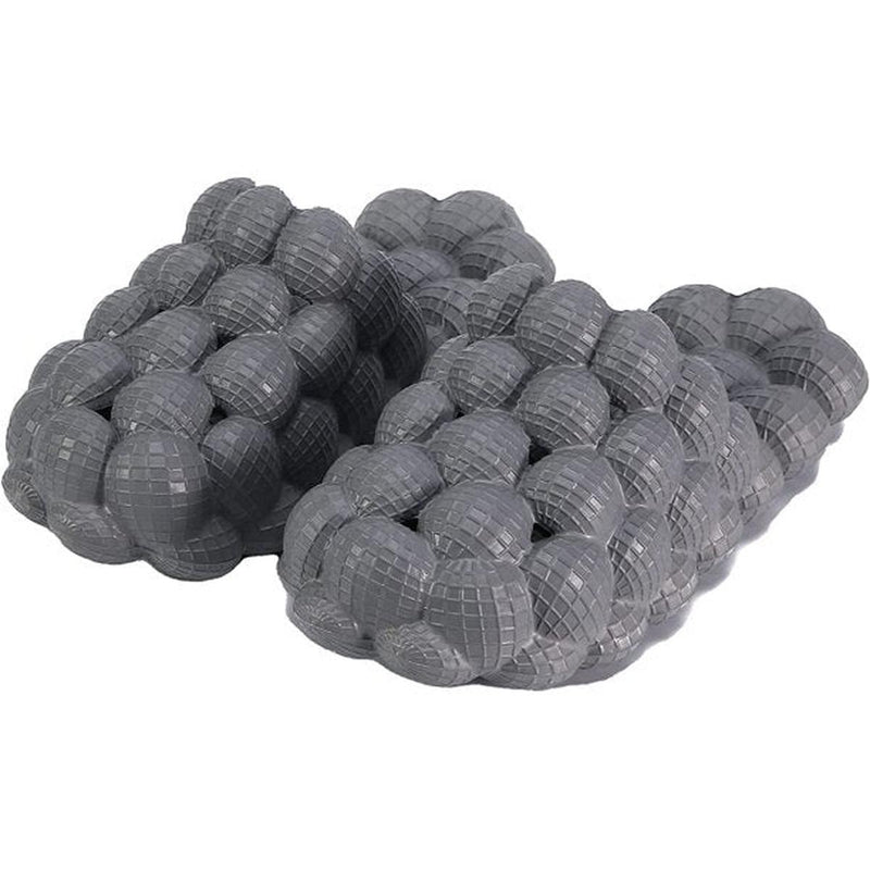 Trendy Bubble Slides With Elastic Band And Shock-Absorbing Sole