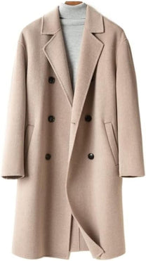 Trendy Women&#39;s Winter Coat With Double-Breasted Button Closure