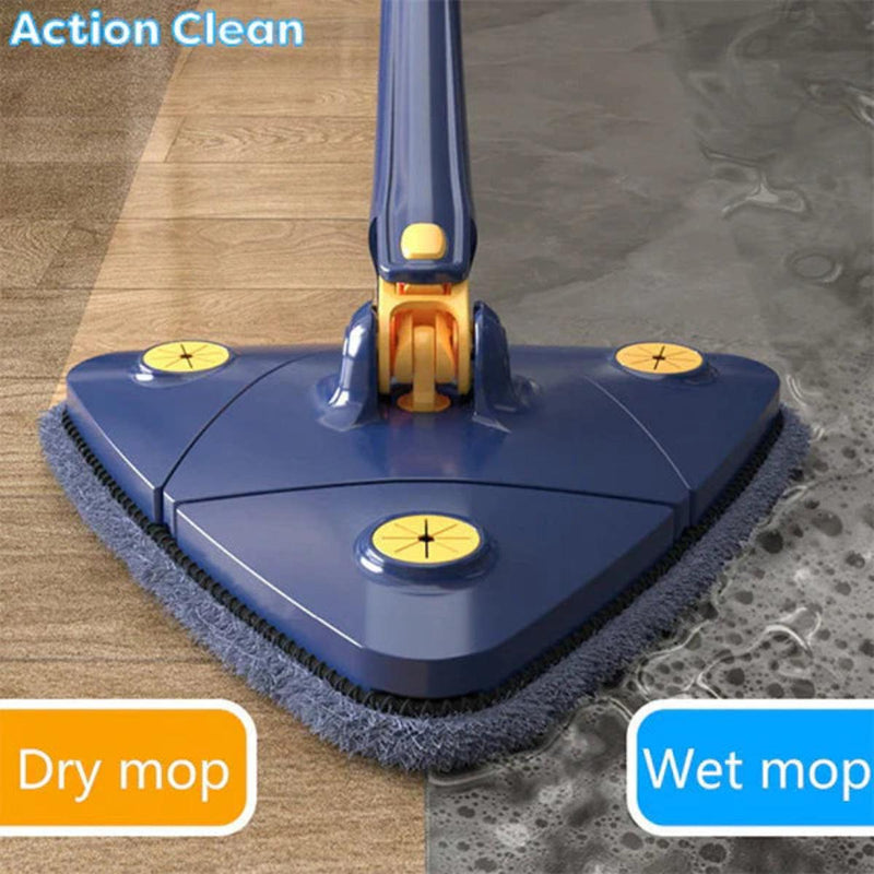 Triangular Flat Mop For Efficient Floor Cleaning