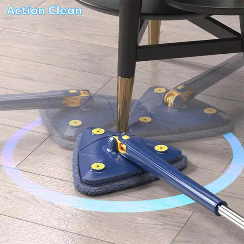 Triangular Flat Mop For Efficient Floor Cleaning