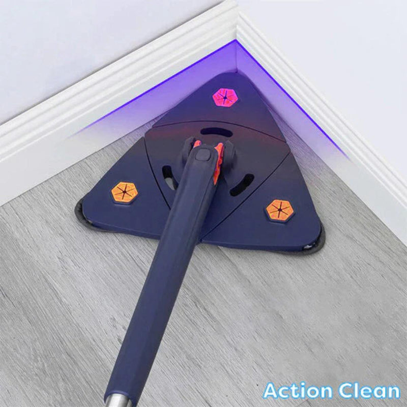Triangular Flat Mop For Efficient Floor Cleaning