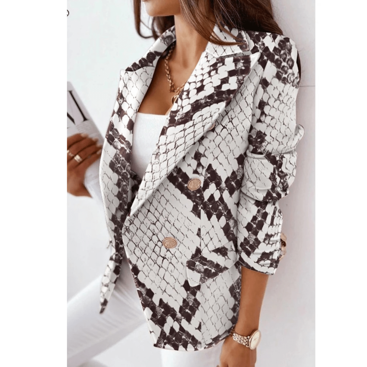 Dark Brown-White / 3XL