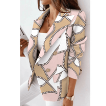 Turnover Collar Women&#39;s Blazer - Elegant Tailored Jacket