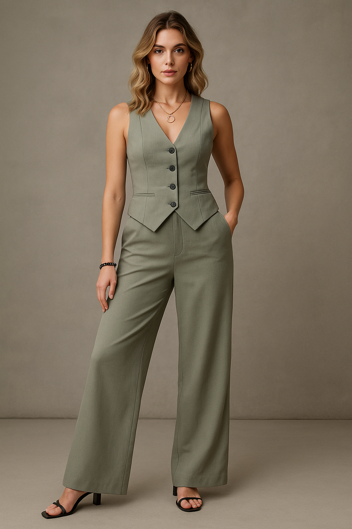 Two-Piece Suit Vest