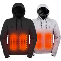 USB Heated Hoodie Jacket With Quick Heating And Adjustable Hood