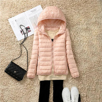 Ultralight Packable Down Coat With Hood