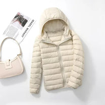 Ultralight Packable Down Coat With Hood