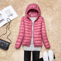 Ultralight Packable Down Coat With Hood